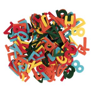 Filz-Buchstaben und Zahlen
