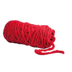 Cordon en laine avec coeur en jute, ø8mm