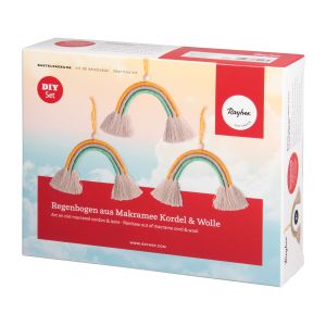 BP: Regenbogen aus Makramee Kordel+Wolle