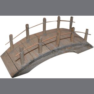 Wooden bridge flat