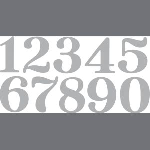 Punching stencil Set: Big Numbers