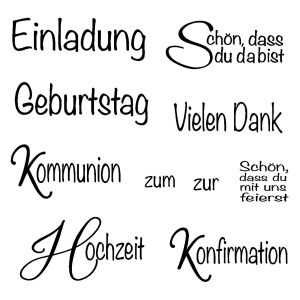 Clear Stamp Anlass 1
