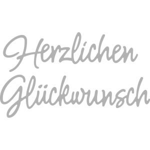 Punch template:  Herzlichen Glückwunsch