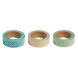Kit Washi Tape Menthe/or Foil