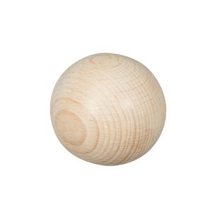 Rohholz-Kugeln, ungebohrt, 60mm ø