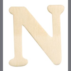 Wooden letters, 4 cm