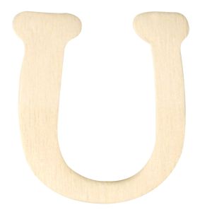 Wooden letters, 4 cm