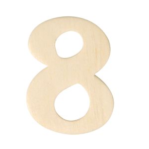 Holz-Zahlen, 4 cm