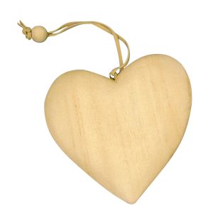 Wood tag Heart, FSC Mix Credit