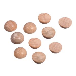 Rohholz-Halbkugel, ungebohrt, 10mm ø