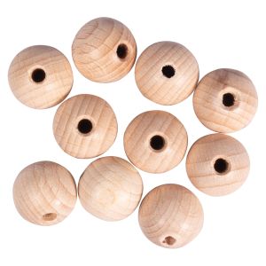 Rohholzkugeln FSC 100%,gebohrt, 18mm ø