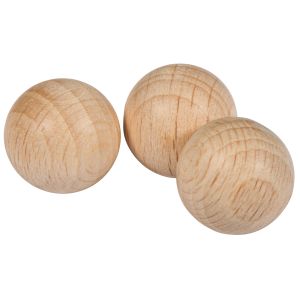 Boules en bois brut, non percées, ø12mm