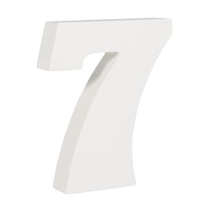 MDF- Nummer 7 , weiß