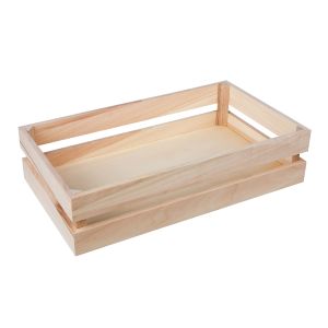 Holzkiste Latten-Optik, FSC Mix Credit