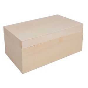 Wooden box with lid, FSC Mix Credit