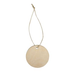 Wooden pendant Disc, FSC 100%, 6cm ø