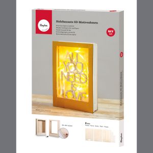 Holzbausatz 3D-Motivrahmen, FSC 100%