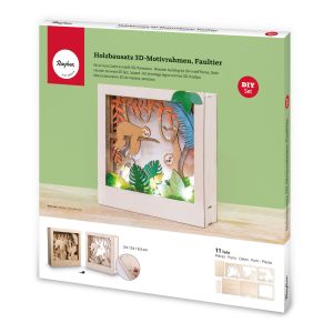 Kit bois cadre mot.3D Paresseux,FSC 100%