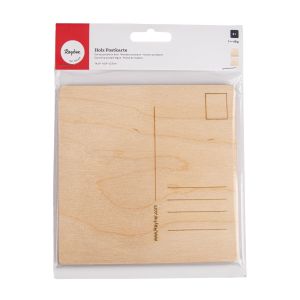 Wooden postcard, FSC Mix Credit