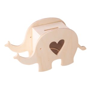 Wooden money box Elephant, FSC 100%