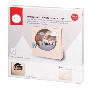 Kit bois Cadre motif 3D, FSC Mix Credit