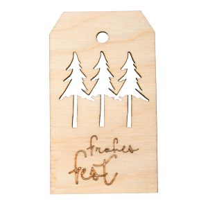 Pendentif en bois, FSC Mix Credit