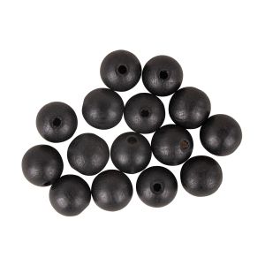 Boules bois percées FSC 100%,mat, ø15mm