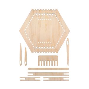 Holz Webrahmen Set Wabe, FSC Mix Credit