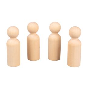 Cône p. figurines en bois brut,FSC 100%