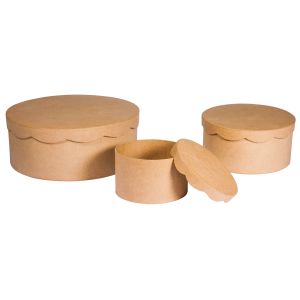 Papier-mâché box set, FSC Recycled 100%
