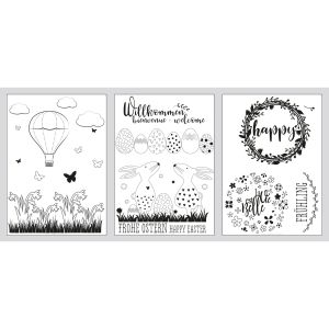 Modèles fenêtre Printemps&Pâques