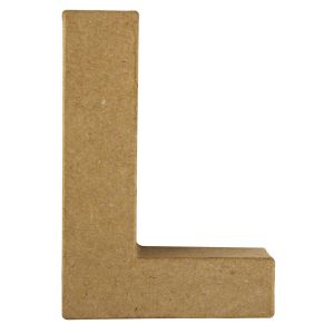Pappmaché Buchstabe L FSC Recycled 100%