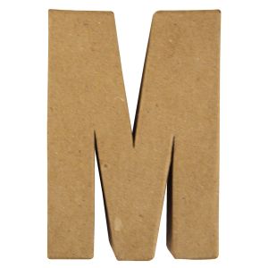 Pappmaché Buchstabe  M FSC Recycled 100%