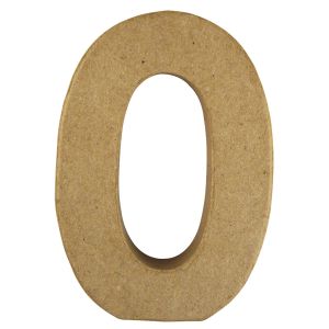 Pappmaché Buchstabe O FSC Recycled 100%