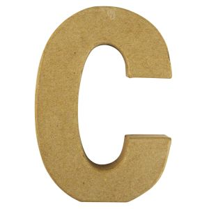 Pappmaché Buchstabe C, FSC Recycled 100%