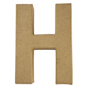 Pappmaché Buchstabe H, FSC Recycled 100%