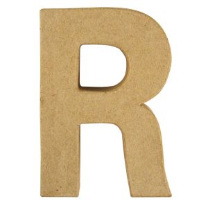 Pappmaché Buchstabe R, FSC Recycled 100%