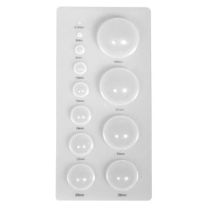 Quilling Stencil half balls