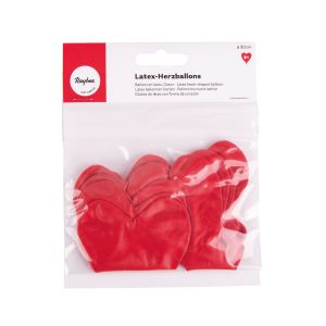 Latex-Herzballons, 30cm ø