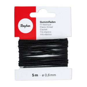 Gummifaden, 0,6mm ø