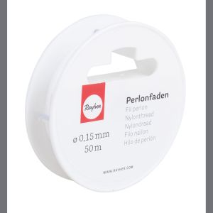 Perlonfaden transparent, 0,15mm ø