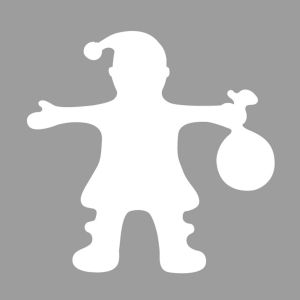 Motivstanzer: Santa, 3,81cm ø