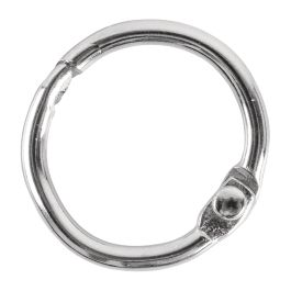 20 Anneaux Métalliques Articulés Noir 20mm - Anneaux De Livre Pour Scrapbooking, Albums Et Porte-Clés