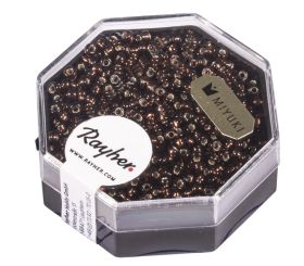 Premium-Rocailles, 2,2 mm ø, mokka