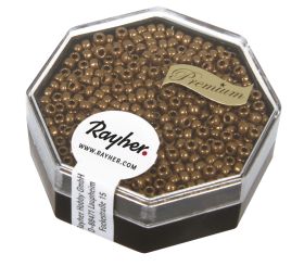 Premium-Rocailles, 2,2 mm ø, copper gold