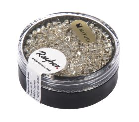 Delica rocailles, 2.2mm ø, silver