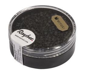 Delica rocailles, 2.2mm ø, black