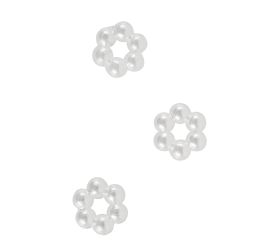 Fleur en perles acryliques, 10mm ø