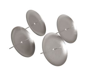 Adventskranz-Kerzenhalter, 8cm ø, silber