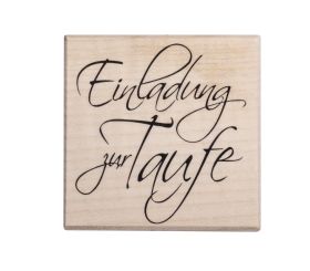 W. stamp Einladung zur Taufe